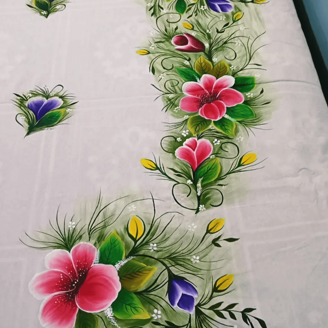 elegant handcrafted bedsheet – traditional art with modern comfort
