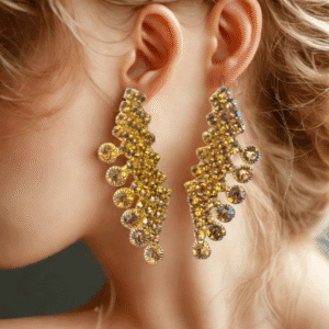 crystal stud earrings – minimal sparkle collection