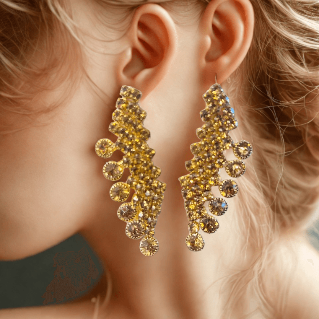 crystal stud earrings – minimal sparkle collection