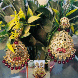 traditional kundan jhumka earrings